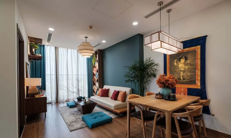 thiết kế chung cư phong cách vintage