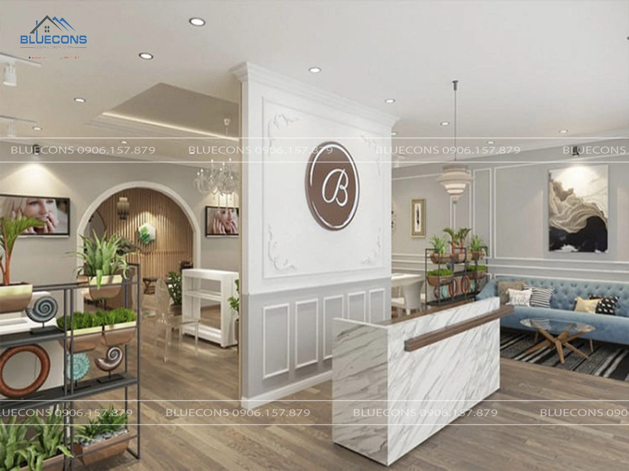                                                   THI CÔNG SPA UY TÍN CHUYÊN NGHIỆP BLUECONS