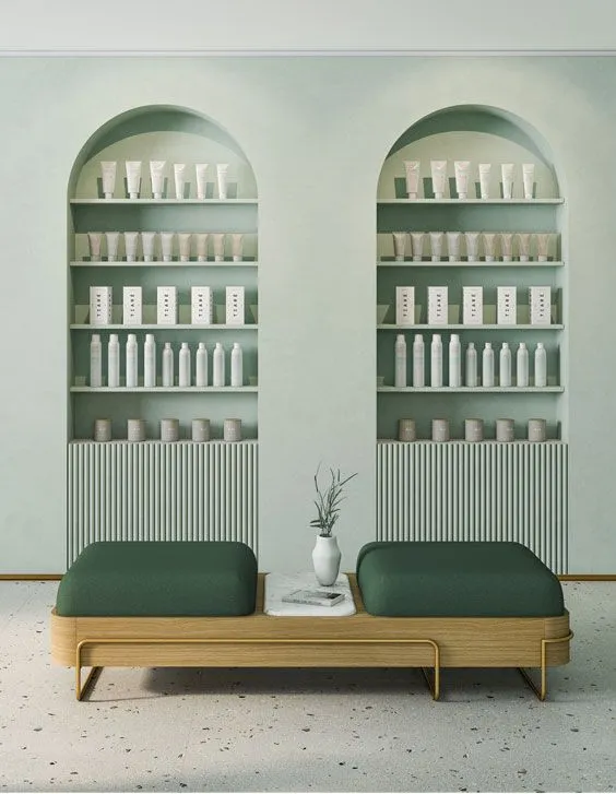 Thiết Kế Quầy Lễ Tân Spa Khu Vực Chờ