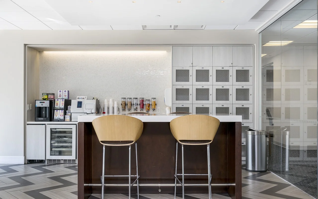 Quầy bar cafe đơn giản