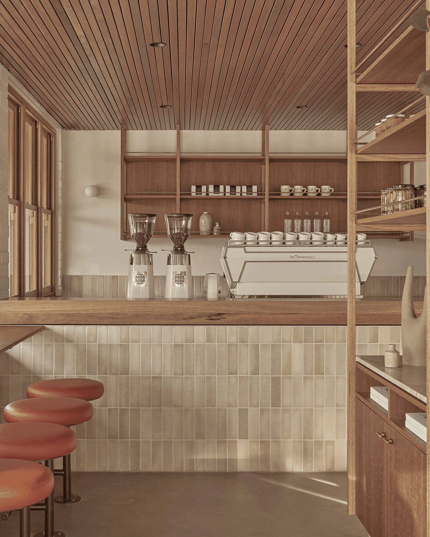 Quầy cafe vân đá