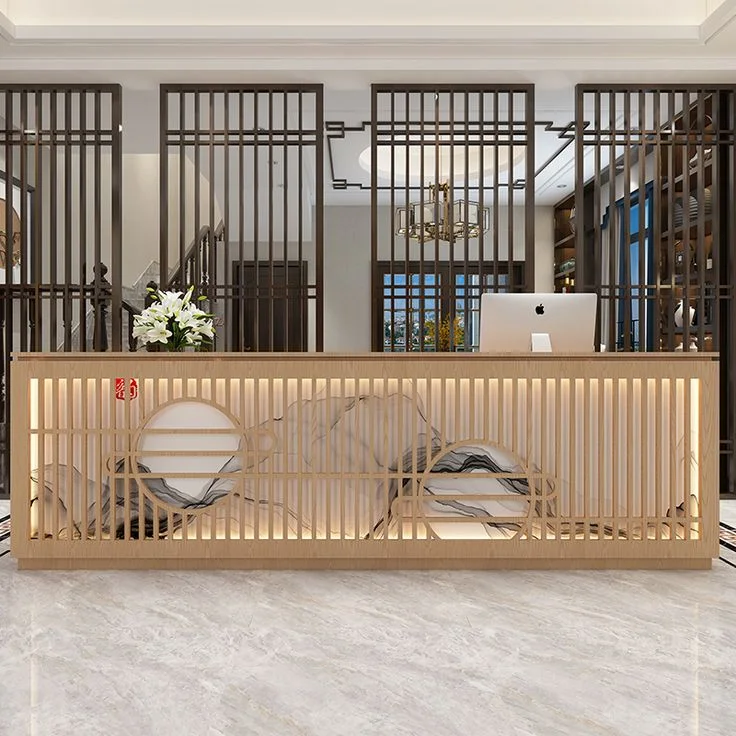 Quầy thu ngân bằng gỗ