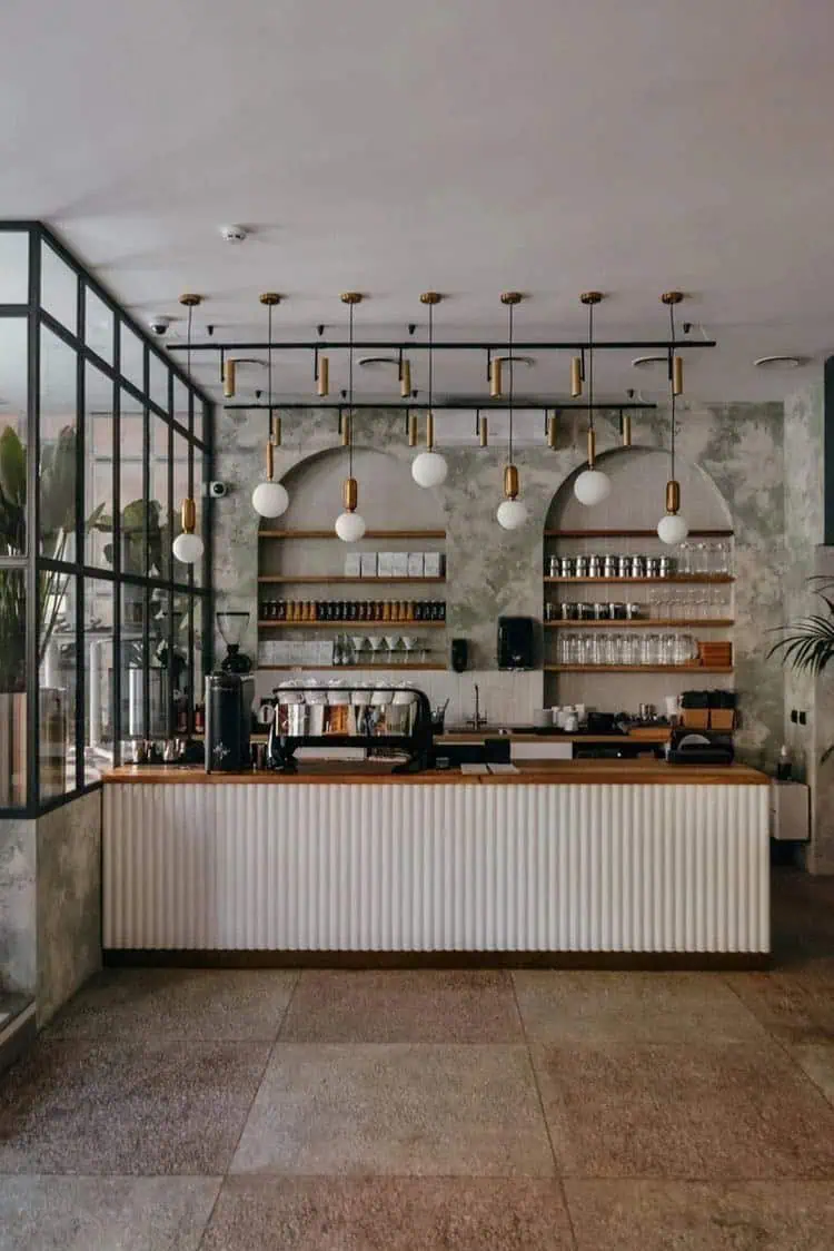 Quầy bar pha chế đẹp cho quán cafe