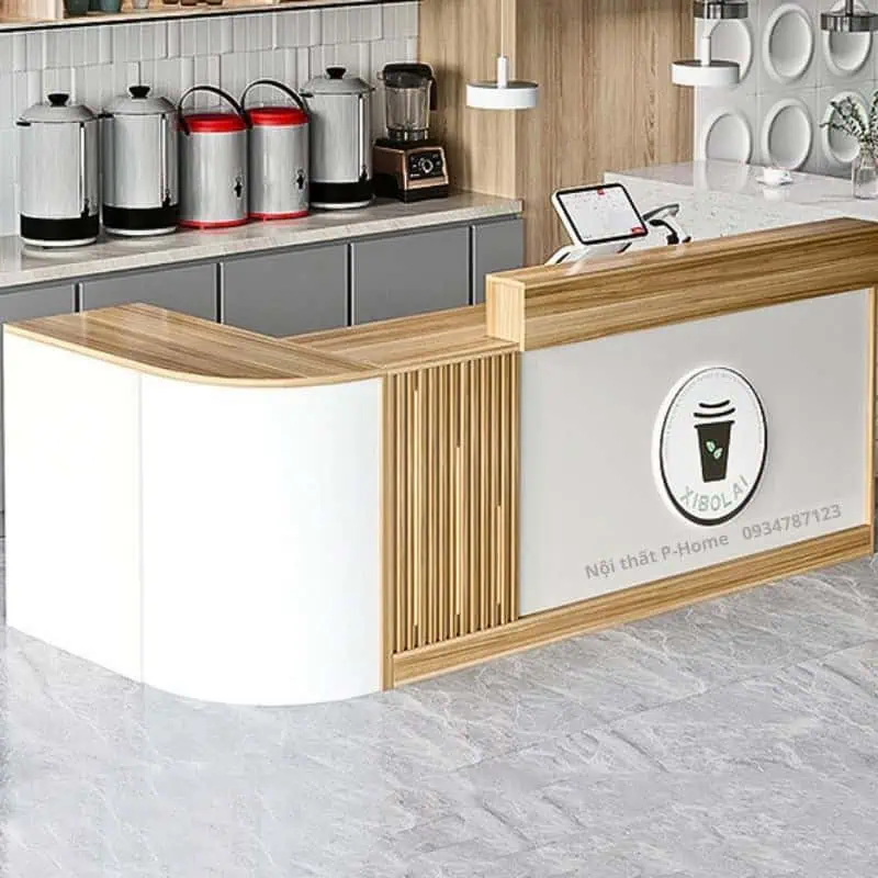 Quầy lễ tân hiện đại
