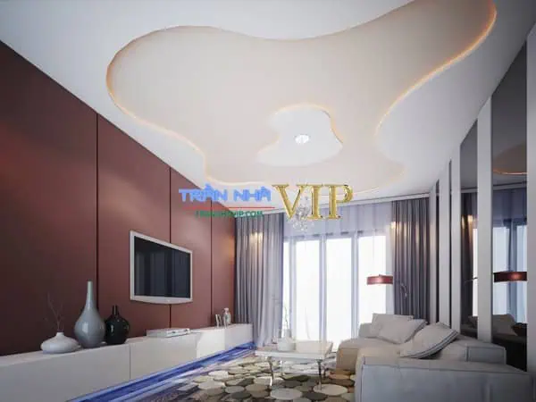 Mẫu trần thạch cao uốn cong đẹp